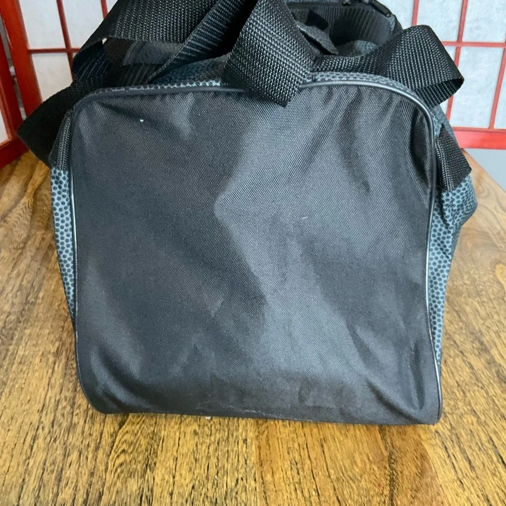 Adidas Gym Duffle Bag, gray & yellow, handles & shoulder strap, EUC!